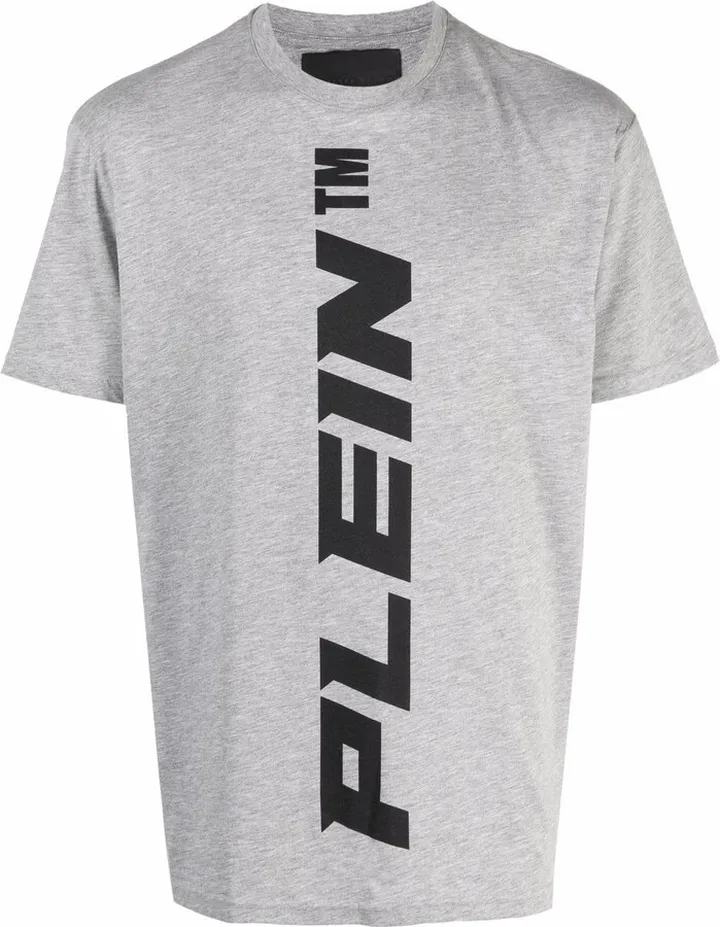 vertical logo print T-shirt