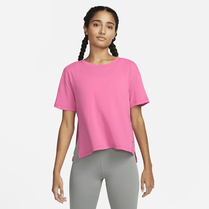 Women's Nike Yoga Dri-FIT Top in Pink
