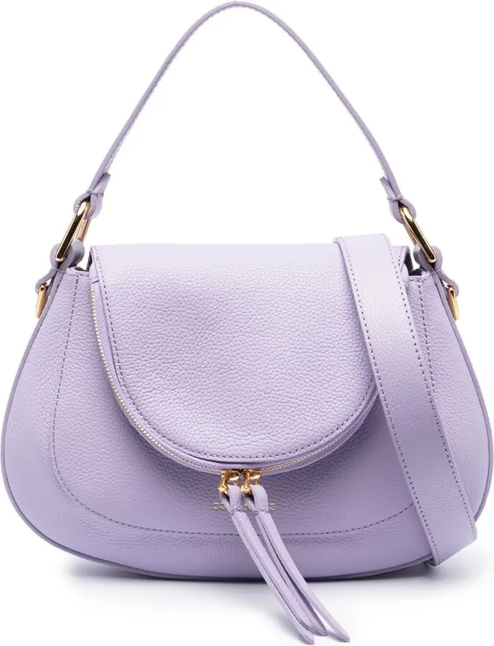 Leather Logo-Detail Shoulder Bag