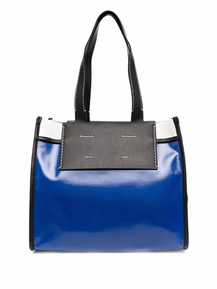 large Morris coated tote bag