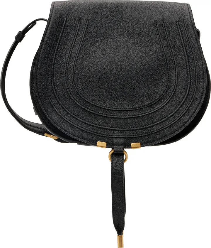 Chloé Black Medium Marcie Saddle Bag