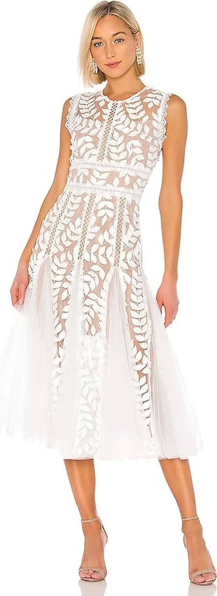Saba Blanc Midi Dress