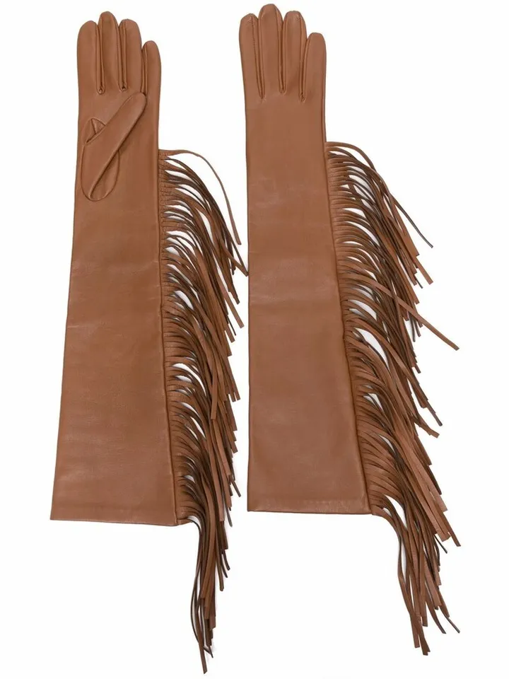 Fringed Detail Gloves