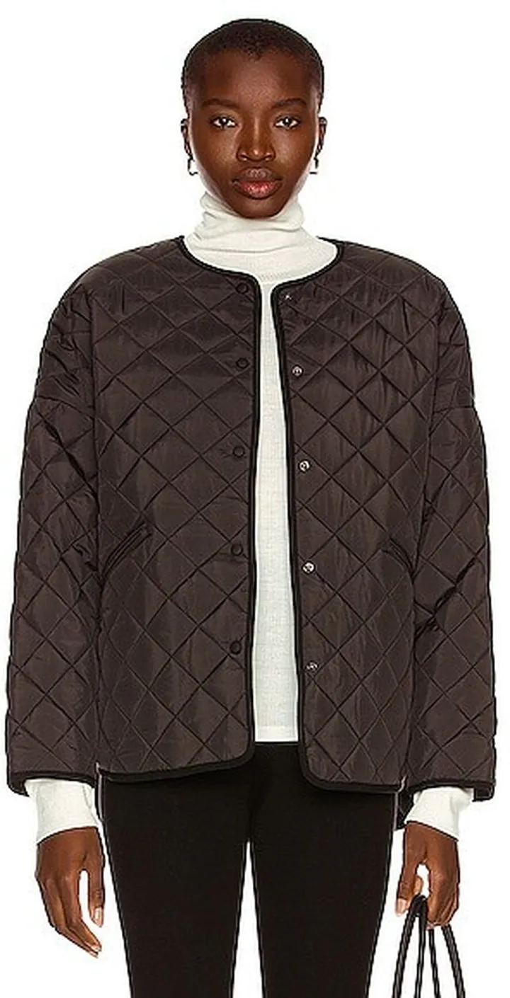 Toteme Quilted Jacket in Black