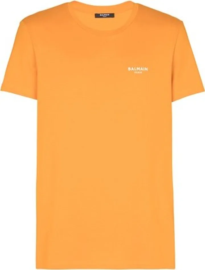 Eco-responsible cotton T-shirt with Balmain logo print