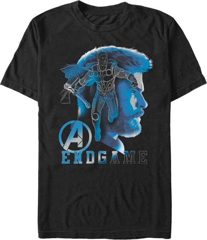 Men's Marvel Avengers: Endgame Thor Profile T-Shirt - Black - 3X Large