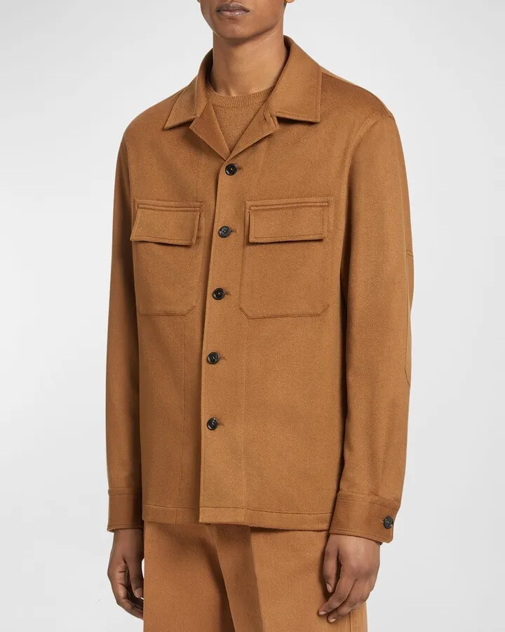 Men's Cashmere Overshirt