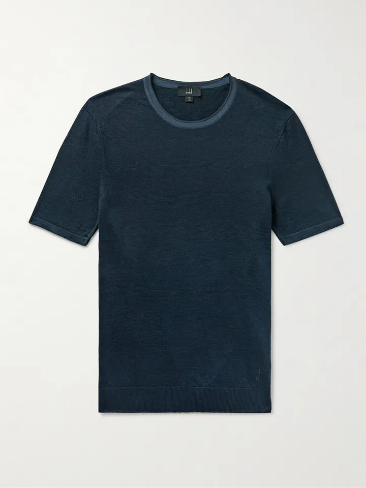 Linen and Mulberry Silk-Blend T-Shirt