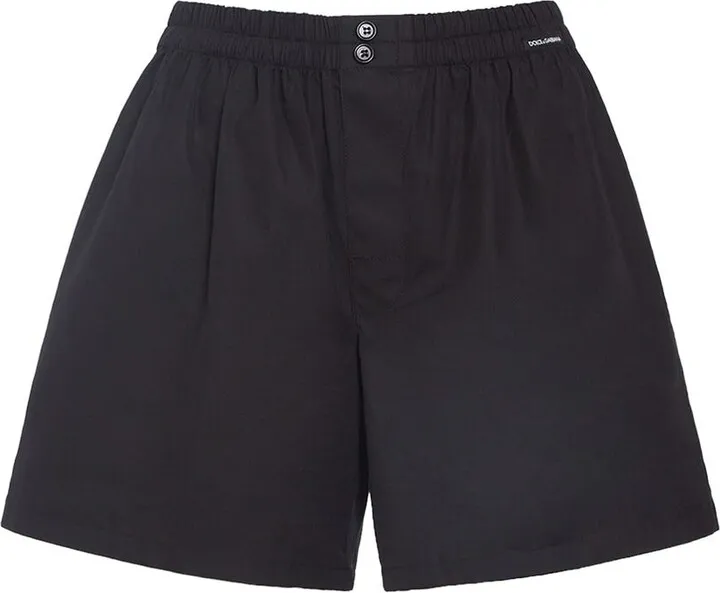 Cotton poplin Bermuda shorts