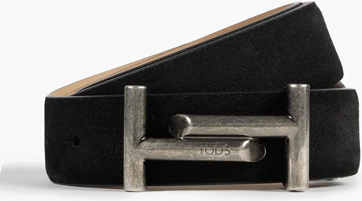Double T suede belt