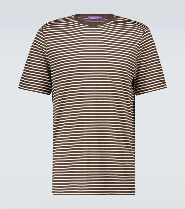 Striped short-sleeved T-shirt