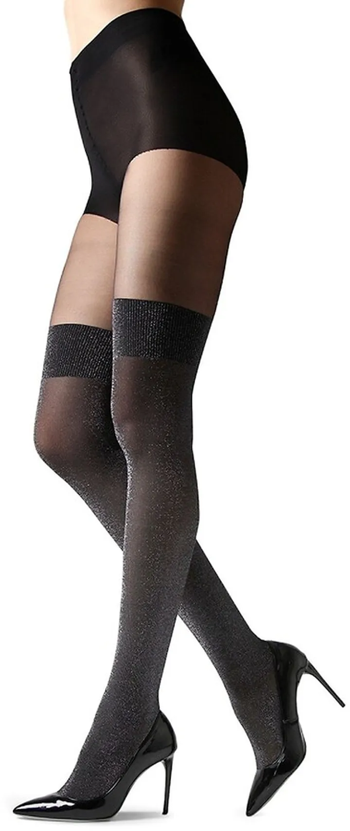 Metallic Opaque Stocking Tights
