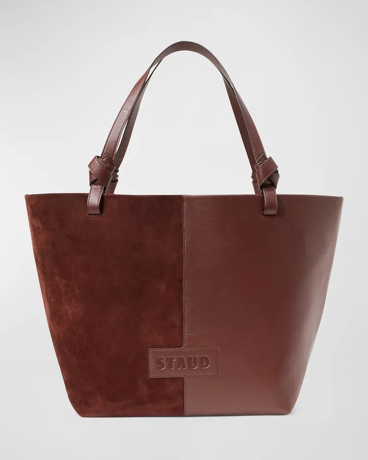 Ida Suede & Leather Tote Bag
