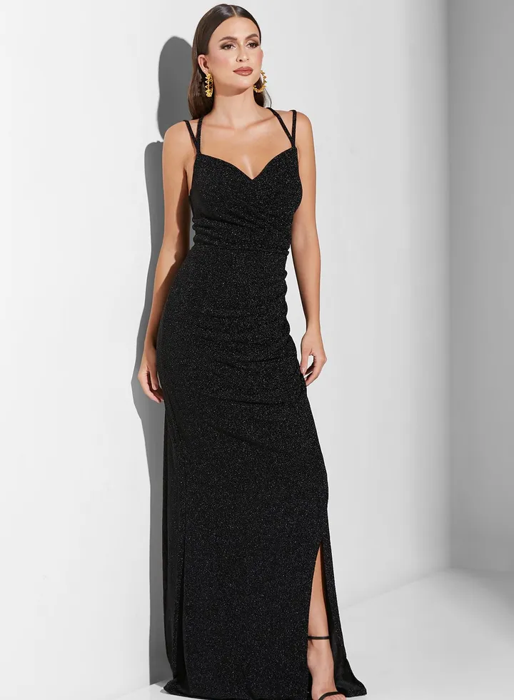 Sweetheart Neck Solid Dress