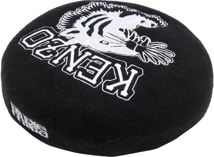 Logo-Embroidered Woollen Beret