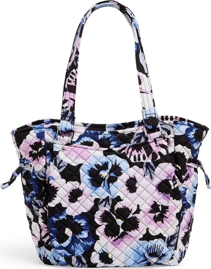 Vera Bradley Women's Recycled Cotton Glenna Satchel Rosy Outlook