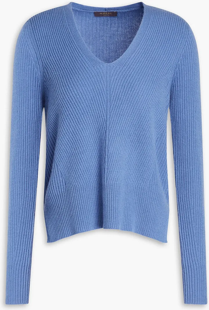 Ribbed cashmere sweater