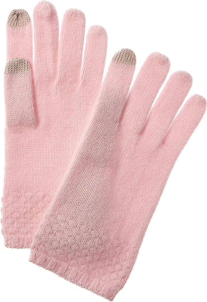 Phenix Honeycomb Detail Cashmere Gloves