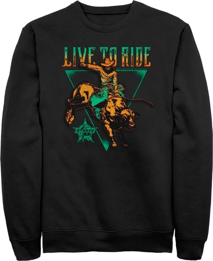 Men's Professional Bull Riders Live to Ride Sweatshirt - Black - 2X Large