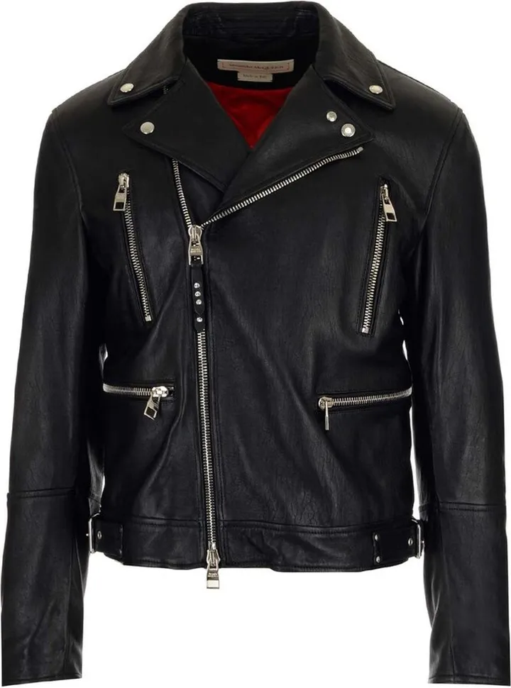 Alexander McQueen Zip-Up Biker Jacket