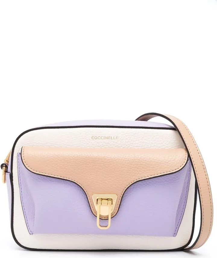 Colour-Block Foldover Crossbody Bag