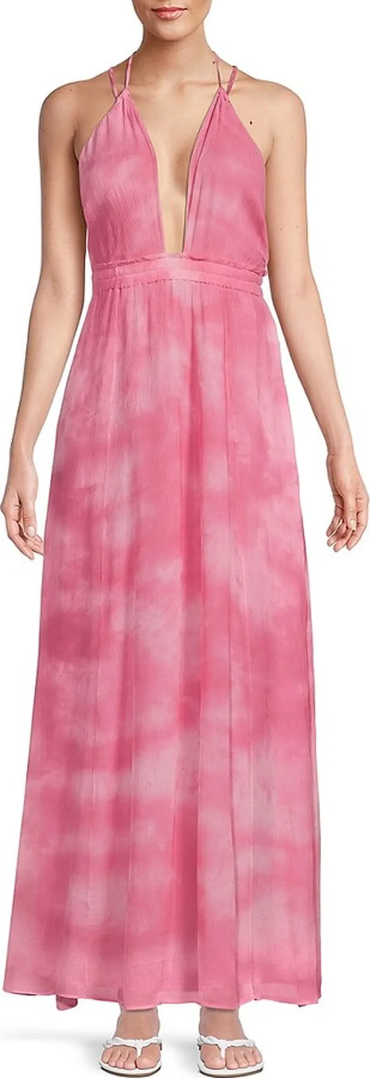 Livia Tie Dye Silk Maxi Dress