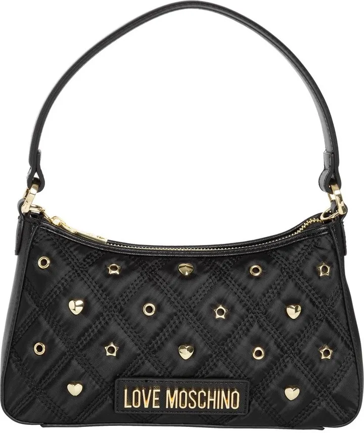 Love Moschino Logo Lettering Zipped Tote Bag