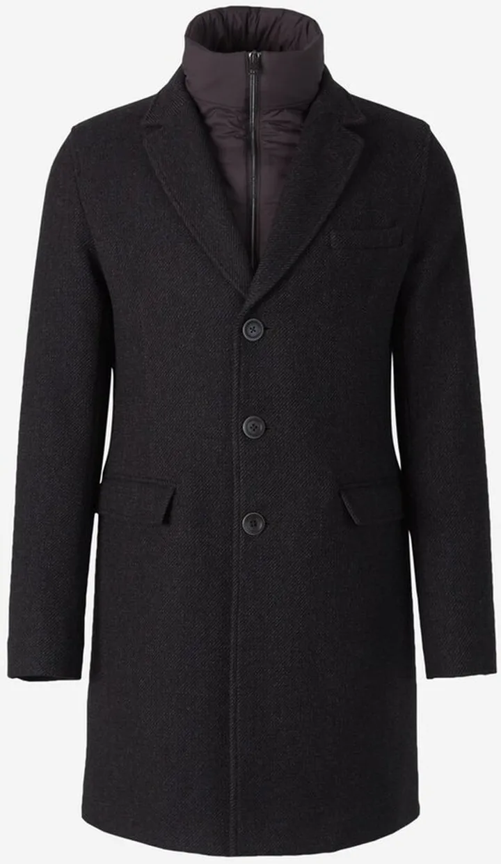 Herno High-Neck Single-Breasted Coat