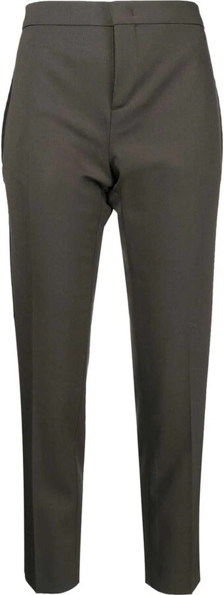 Cropped Straight-Leg Trousers