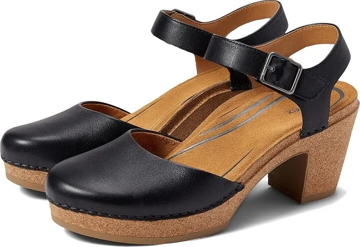 Aetrex Finley (Black) Women's Clog Shoes