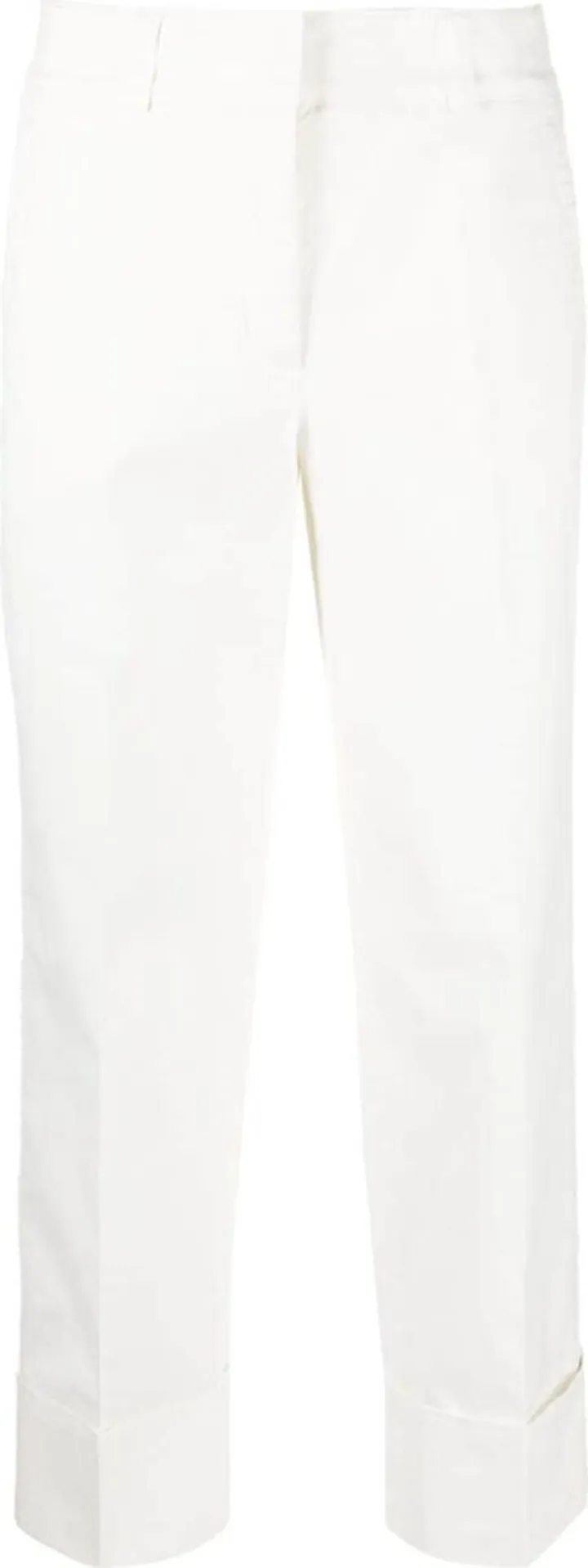 Cropped Straight-Leg Trousers