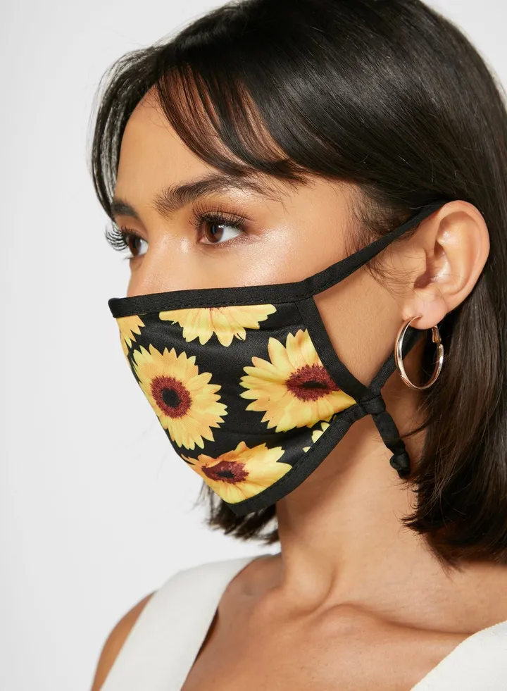 2 Pack Sunflower Face Mask