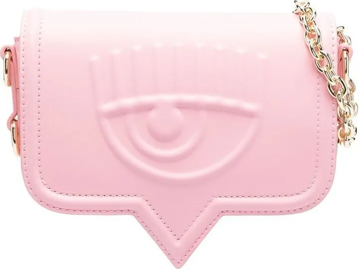CHIARA FERRAGNI- Leather Bag With Logo