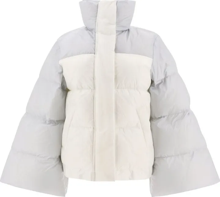Sacai Two-Toned Bell Sleeved Padded Jacket