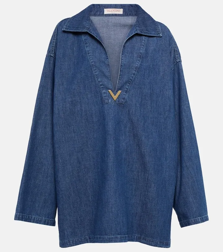 VGOLD cotton chambray minidress