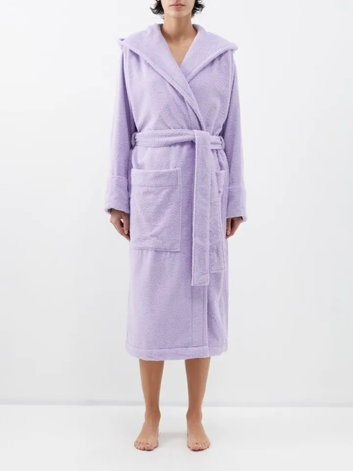 Hooded Cotton-terry Bathrobe