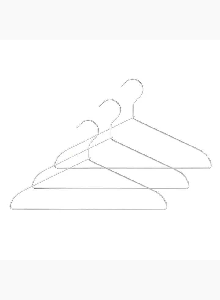 Aluminum Washing Hanger, W 42 cm, Set of 3, Silver