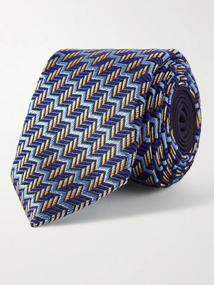 7cm Silk-Jacquard Tie