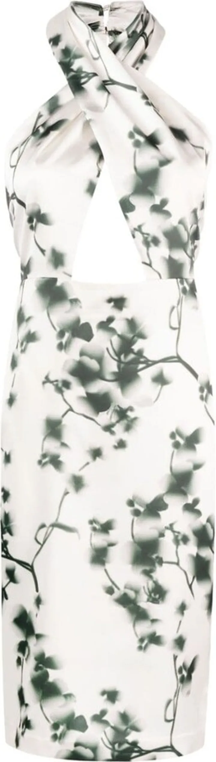 Sycamore-print halterneck dress
