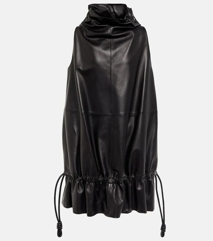 Flamenco leather minidress
