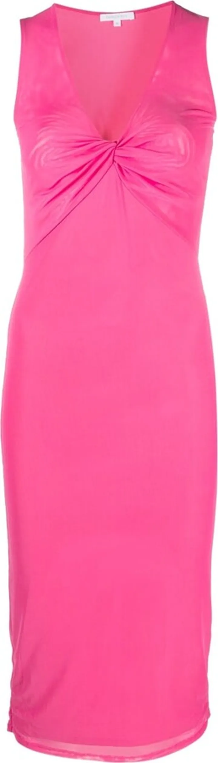 Gathered-Detail Sleeveless Dress