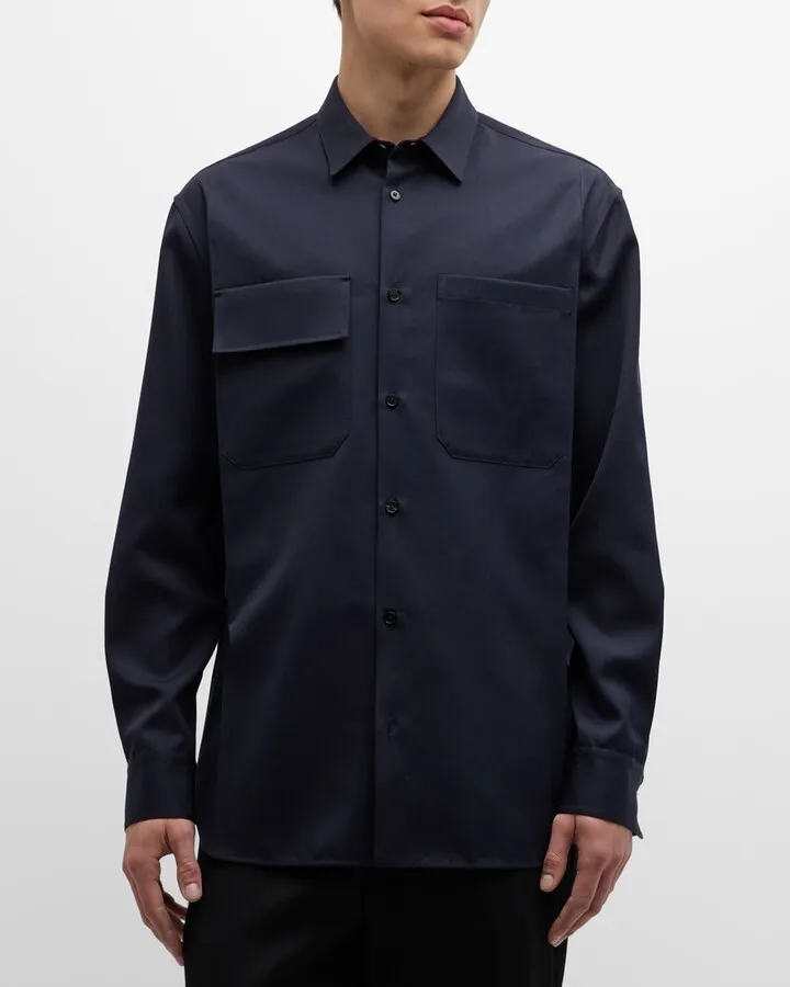 Men's Wool Sport Shirt
