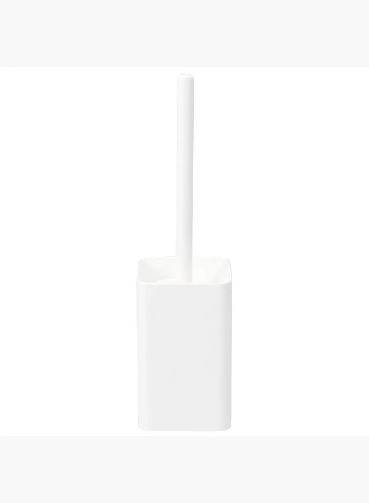 Toilet Brush with Case, W 10 x D 10 x H 38 cm, White