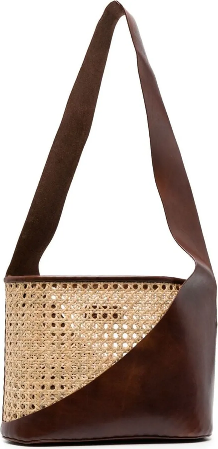 Rattan Layered Shoulder Bag