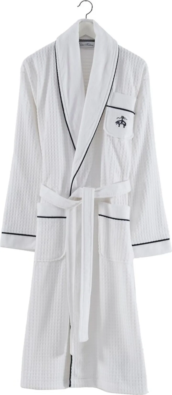 Brooks Brothers Waffle Terry 48" Turkish Cotton Bathrobe Bedding