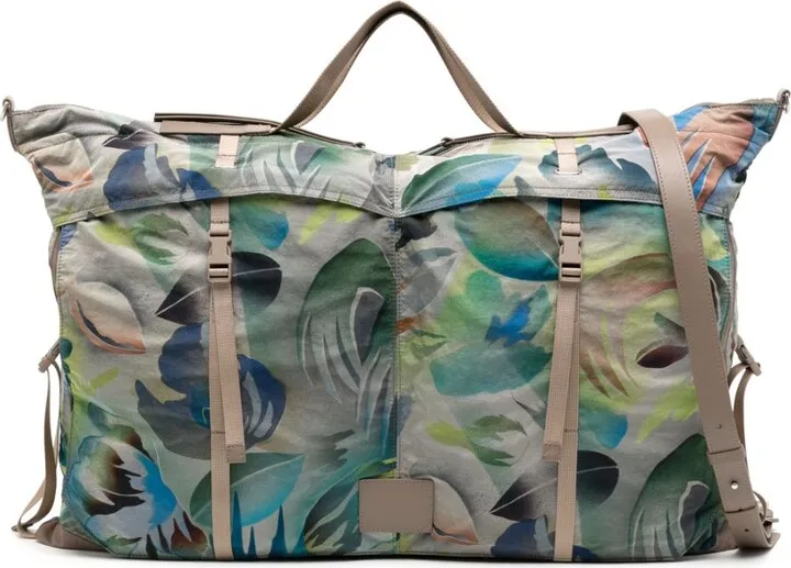 Leaf-Print Holdall