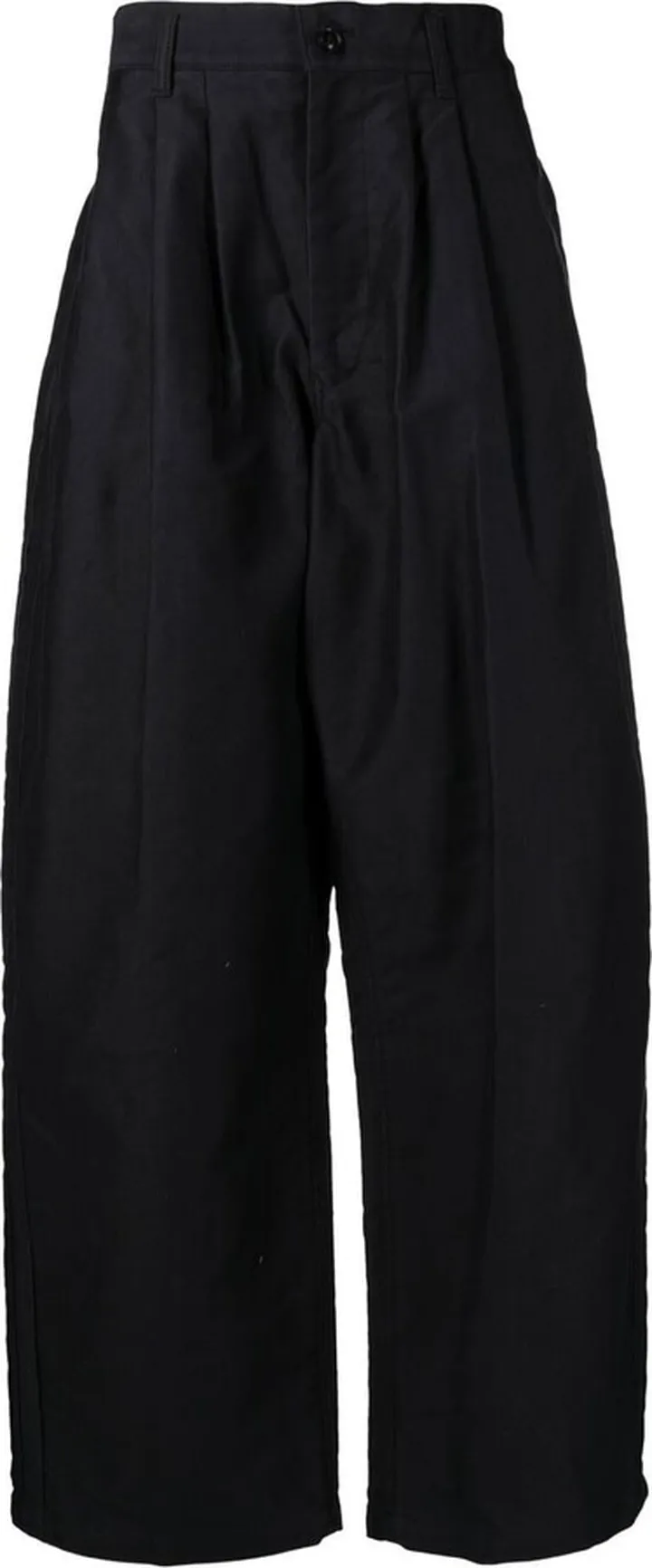 High-Waisted Straight-Leg Trousers