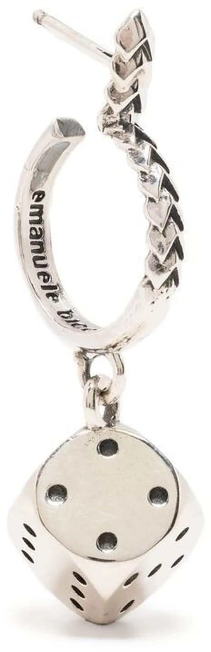 Dice Hoop Earring