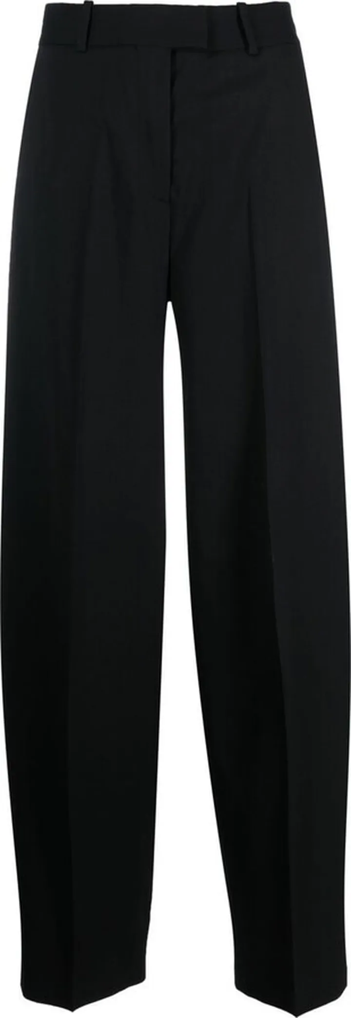 Straight-Leg Wool-Blend Trousers