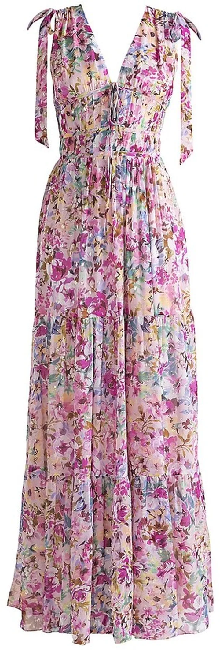 Zahra Neon Floral Gown